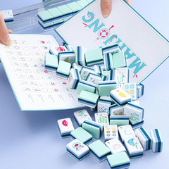 160 Acrylic 4 Layer Engraved American Mahjong Tiles Set with Carrying Bag and Ac