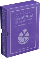 Stylish Trivial Pursuit Fabric-Wrapped Book Box – Trivia Board Game for Ages 8+