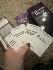 Lets Get Deep Questions for Couples 2021 Game Card USED