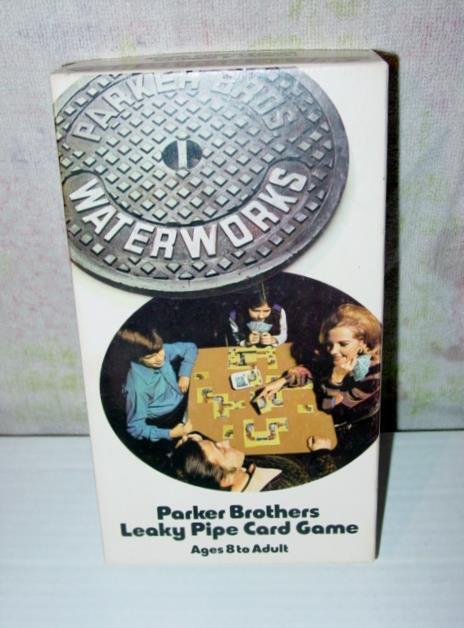 Parker Brothers PB 1972 : WATERWORKS Leeky Pipe Card Game (Ages 8 – Adult)