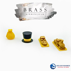 Brass Birmingham – 175 Deluxe Tokens (Score + income markers Free Gift)