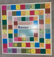 Vintage Ratrace Board Game 1970 Waddingtons House of Games-No Instructions