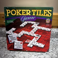 Poker Tiles Board Game by Master Pieces Puzzle Co. 2005 Casino Poker New Opened