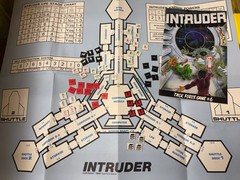 Task Force Games #6 INTRUDER Space Alien Game Solitaire Solo or 2+ players