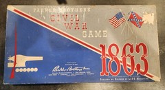Vintage 1961 Civil War Game 1863 Parker Brothers Board Game