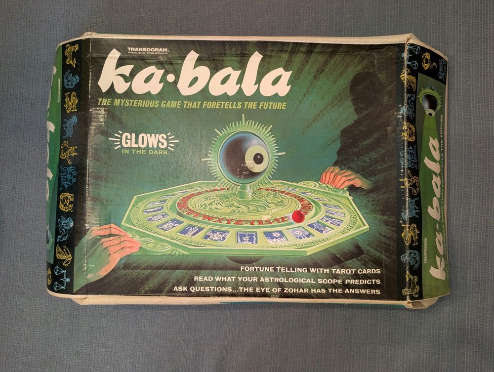 Vintage 1967 TRANSOGRAM Ka-Bala Fortune Tarot Board Game 1967 RARE in Box