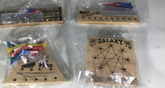 Classic Wooden Peg Games Lot of 6 Sealed New Never Used See Description