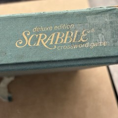 Vintage 1977 Scrabble Deluxe Edition Set Board Turntable Selchow Righter