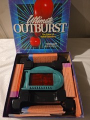 Hasbro Ultimate Outburst The Game Of Explosions 1999 No Sand Timer