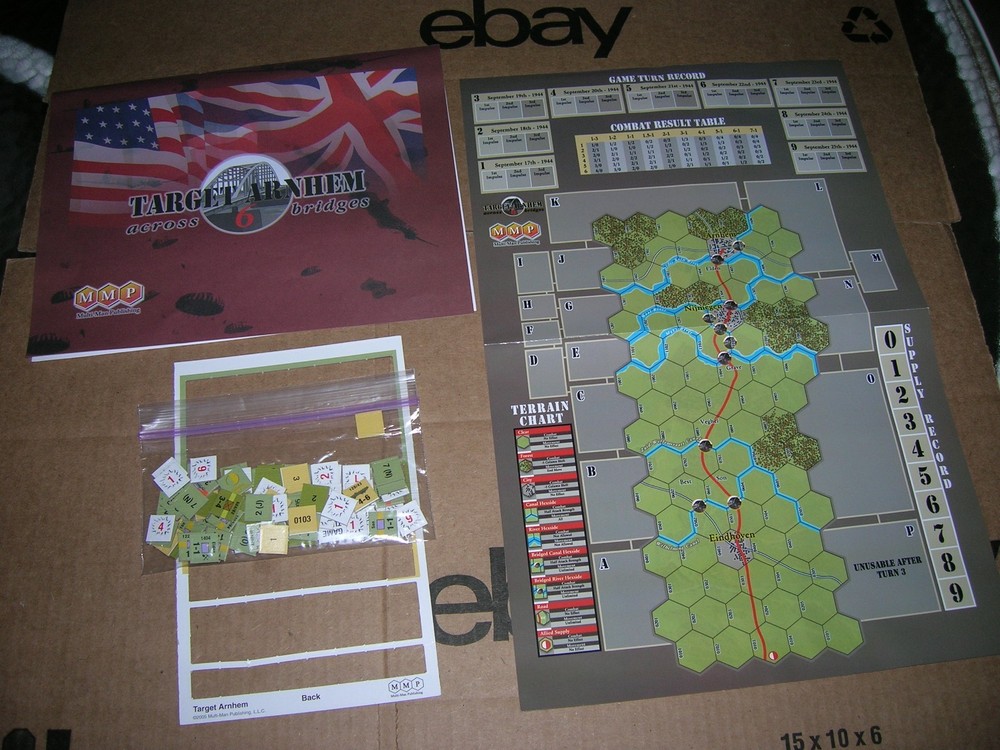 Multiman Wargame Target Arnhem – Across 6 Bridges Bagged punched COMPLETE