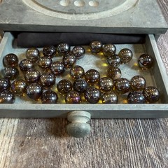 Vintage Marble Solitaire Stone Board Game Made By Domain In India