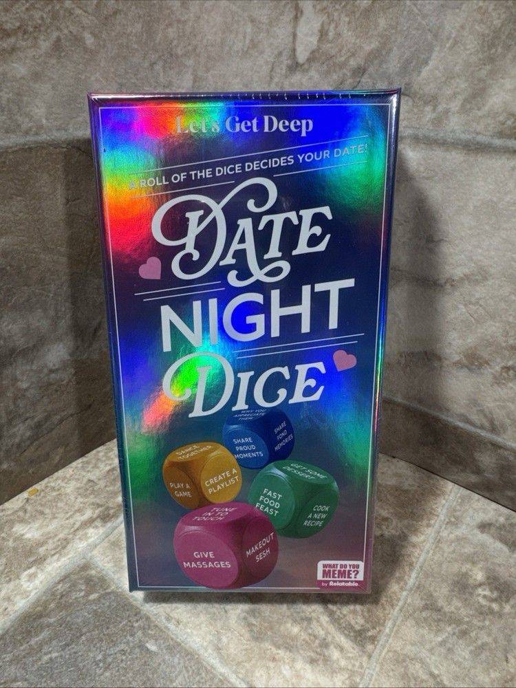 Let’s Get Deep,Date Night Dice,Relatable, Date Night Ideas Adults 18+ New Sealed