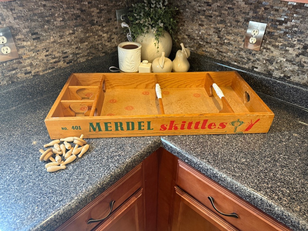 Vintage Merdel Skittles No. 401 Bowling Game – Hardwood