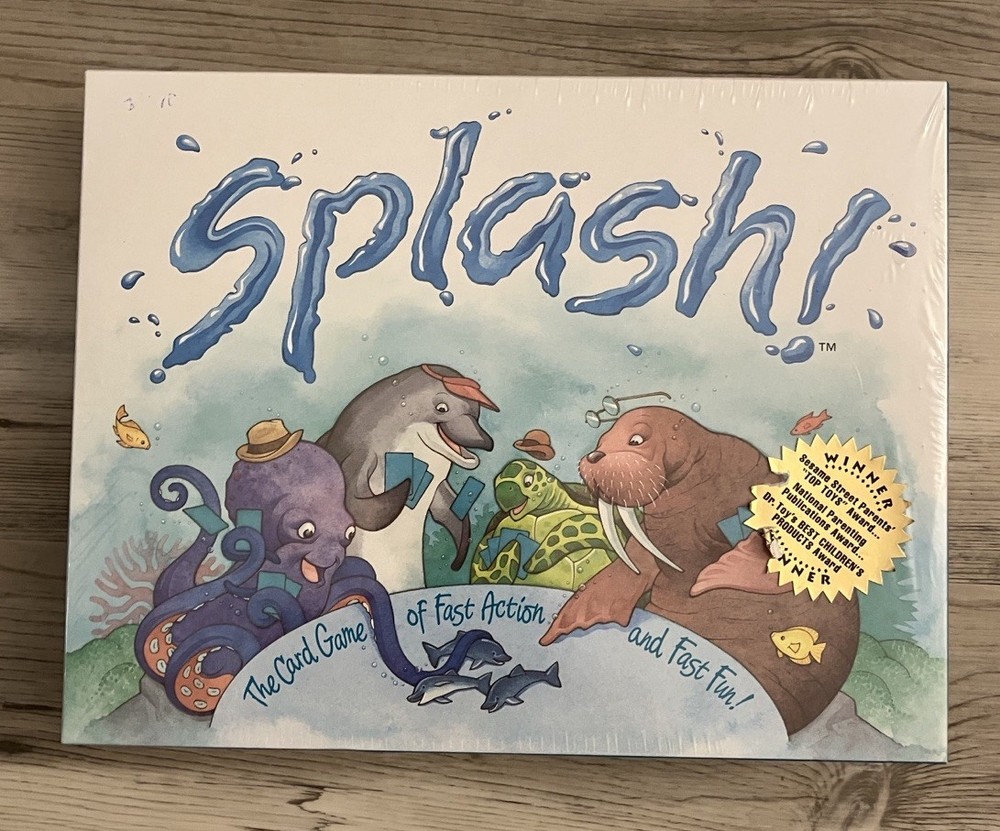 Splash! Matching Card Game Dolphin Kids 1993 NEW SEALED VTG Family Fun