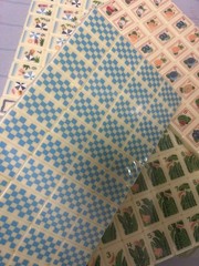 American Mahjong Tiles set ,160 tiles,Blue and white grid