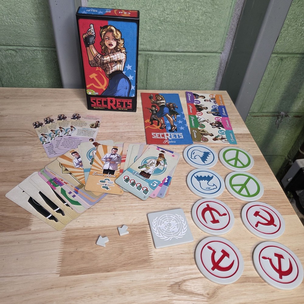 Secrets Card Game by Repos Production Eric M Lang Cold War Spy Game READ DESC