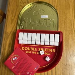 DOUBLE SHUTTER Shut the Super Box Game in Tin Blue Orange Games Manual Excellent