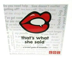 NIB That’s What She Said The Party Game of Twisted Innuendos Board Game SEALED