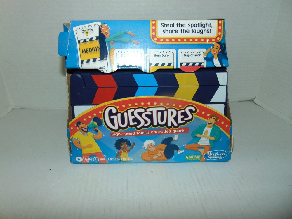 Guesstures High-Speed Family Charades Board Game for Kids and Family Ages 8
