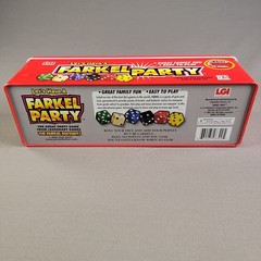 Farkel Party Dice Game Complete w. score cards & instructions original metal box
