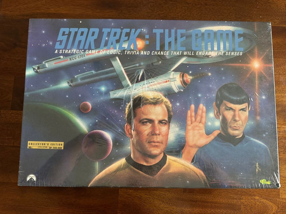 Classic Games Board Game Star Trek The Game Collectors Edition Sealed 1992 Boxed