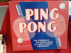 Parker Brothers 1956 Ping Pong TableTennis Game