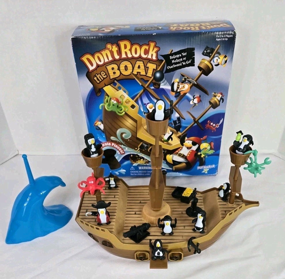 ​Don’t Rock The Boat Pirate Game 100% Complete PlayMonster Penguin Balancing