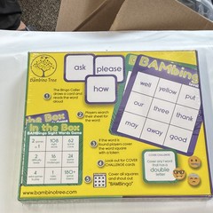 Bambino Tree BAMbingo Sight Words Educational Game 2-in-1, 4+ 2-24 Players