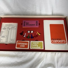 Vtg 1971 Parker Bros Careers Board Game Complete Orange Box Space Ecology
