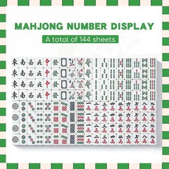 Mini Chinese Mahjong Set – 144Pcs Traditional Travel Game with Case, Portable Sm