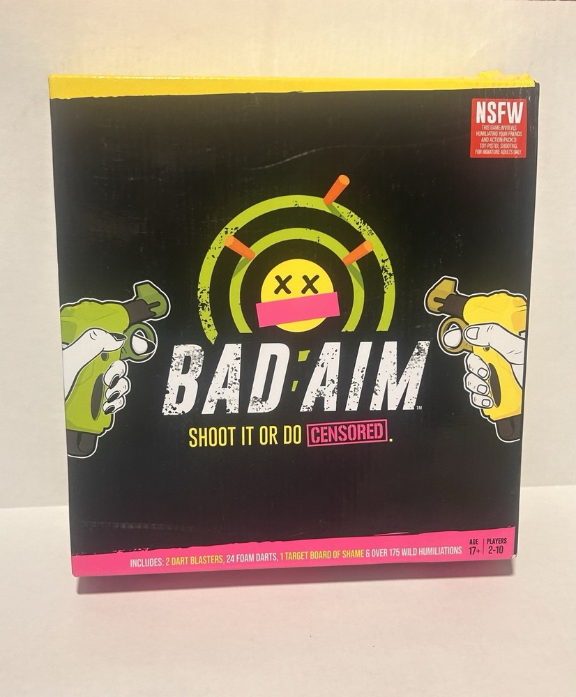 Bad Aim Shoot it or do [CENSORED] NSFW Wilder Toys Party Game