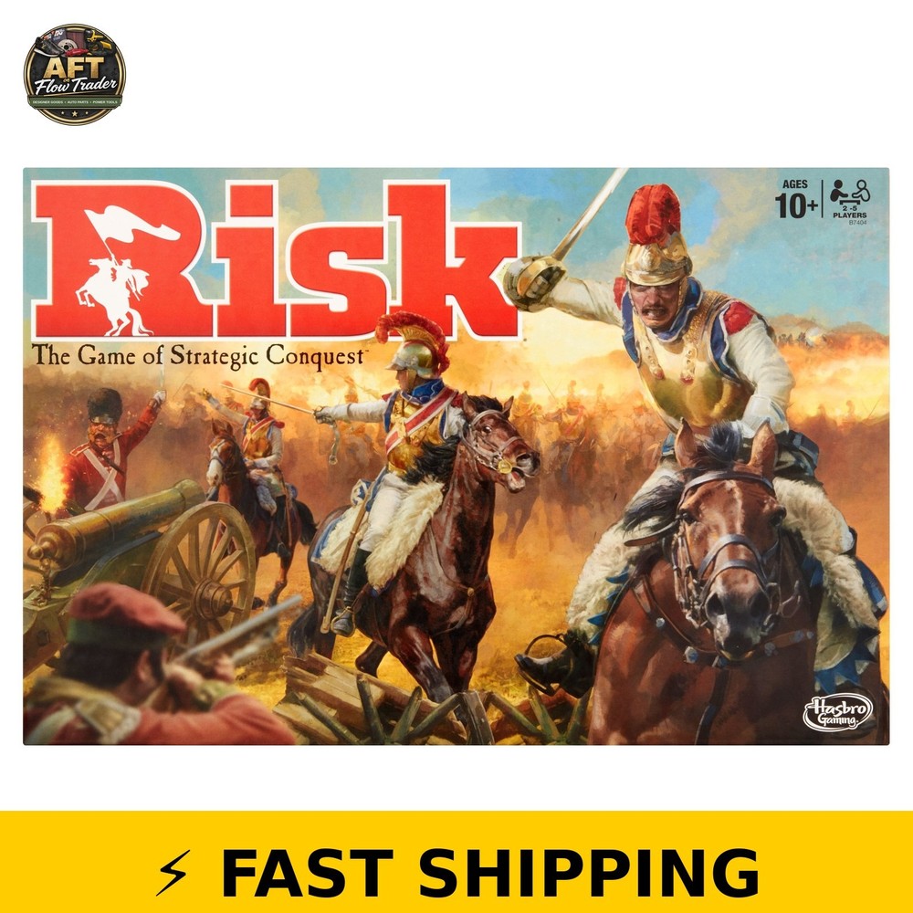 Hasbro Risk Board Game – Strategy Games for 2-5 Players, Ages 10+