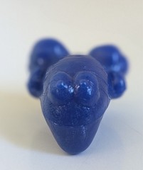 GOGO’S Vintage Solid Dark Royal BLUE EGGY CRAZY BONES Classic Original 1996 1″