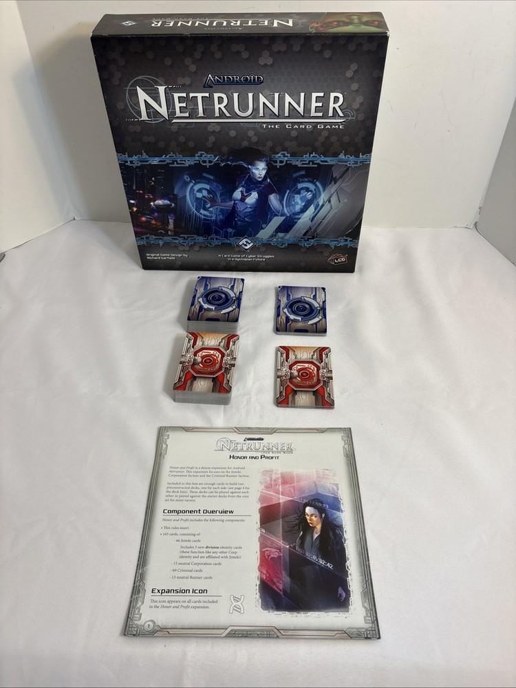 Android: Netrunner LCG Honor and Profit Expansion 100% COMPLETE! No Box