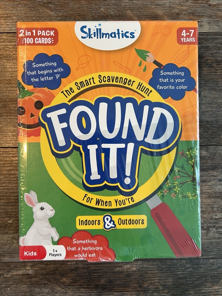 Found It! Scavenger Hunt Game Indoor Outdoor Family Fun For Kids Ages 4 To 7