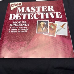 Clue Master Detective Board Game Parker Brothers Complete Vintage 1988