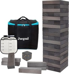 54-Block Tumble Tower Game with Canvas Bag – Ideal for Gatherings