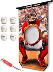 Gosports Strikeout Challenge Indoor Baseball Toss Game – Doorway Fun for All