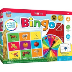 MasterPieces – Farm Bingo Game for Kids