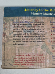 Journey to the Holy Land Memory Match Game 2009 Christian Faith 1-5 Players