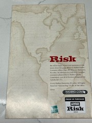 Risk The World Domination Game 2003 GAME BOARD & INSTRUCTIONS ONLY