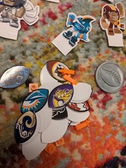 2013 NFL Rush Zone Football Board Game Lot Of parts