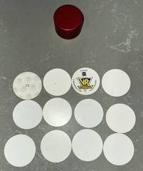 VINTAGE 1990s Lot of 104 POISON Skull Bones Pogs Slammer Whammers Milk Caps