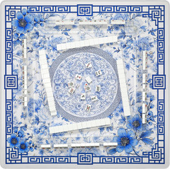 Mahjong Mat for Table 33″ Rolled Packaging for American Mahjong Set | Waterproof