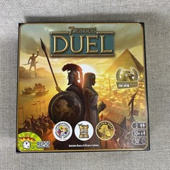Repos Production 7 Wonders Duel Board Game 100% Complete Clean Strategy