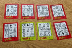 ThinkFun Zingo 1-2-3 Number Kids Game Replacement Set Of 8 Bingo Cards 2-Sided