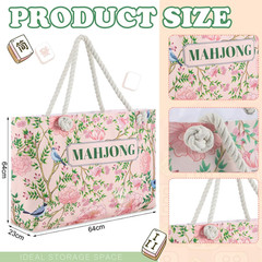 American Mahjong Empty Bags Set for Tiles & Racks – 24x13x4.7 Inches
