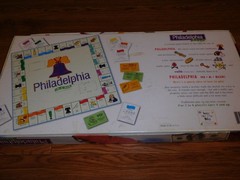 PHILADELPHIA IN A BOX BOARD GAME COMPLETE OPOLY LATE FOR THE SKY