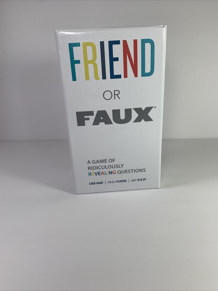 NEW Friend or Faux: A Game of Ridiculously Revealing Questions for Adults