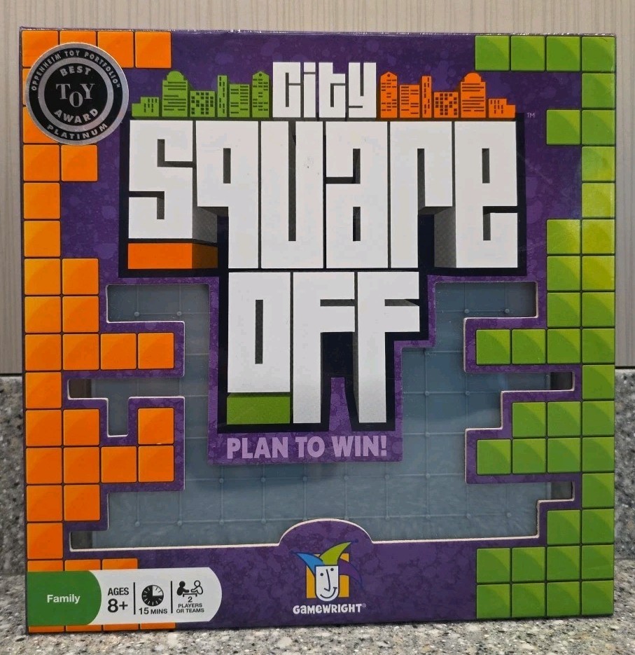 City Square Off Board Game 2011 Tactical City Building Gamewright Sealed